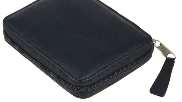 Чохол для блешень і мормишок Lucky John ECO LEATHER / 13×10 см