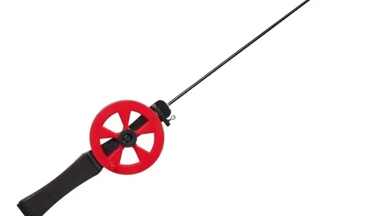 Вудка зимова з катушкою Lucky John PILKKI 32см / EVA / 161-01