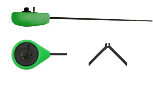 Вудка-балалайка зимова з підставкою Salmo Sport (зелена) 24см Вудка-балалайка зимова з підставкою Salmo Sport (зелена) 24см