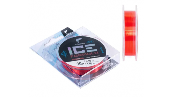 Жилка моно зимова Salmo Elite ICE FORMULA Wine Red 0,10 / 30м (червона,інд.уп/ *10)