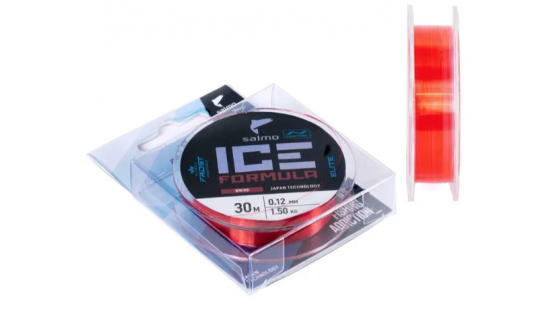 Жилка моно зимова Salmo Elite ICE FORMULA Wine Red 0,12 / 30м (червона,інд.уп/ *10)