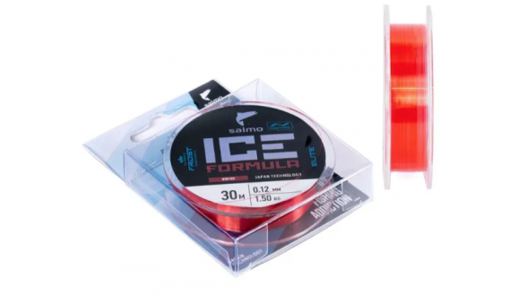 Жилка моно зимова Salmo Elite ICE FORMULA Wine Red 0,12 / 30м (червона,інд.уп/ *10)