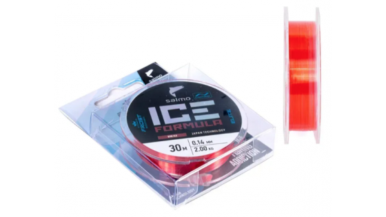 Жилка моно зимова Salmo Elite ICE FORMULA Wine Red 0,14 / 30м (червона,інд.уп/ *10)