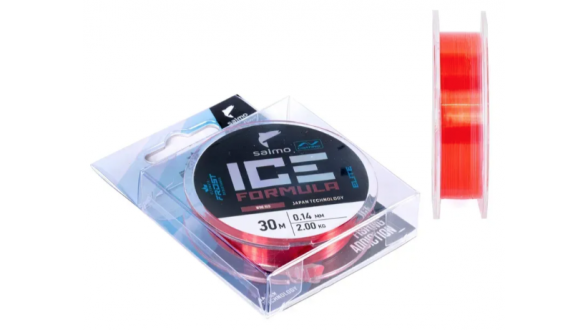 Жилка моно зимова Salmo Elite ICE FORMULA Wine Red 0,14 / 30м (червона,інд.уп/ *10)