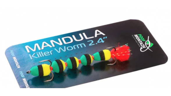 Мандула Killer Worm 5 сегментів 2,4"