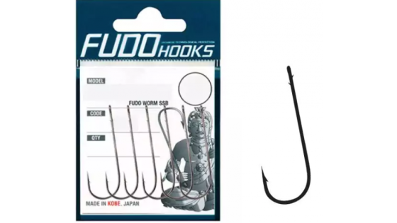 Гачки Fudo Worm SSB Black 10 (10 шт.)