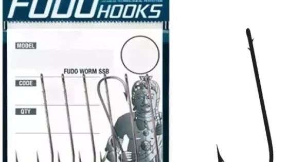 Гачки Fudo Worm SSB Black 2/0 (5 шт.)