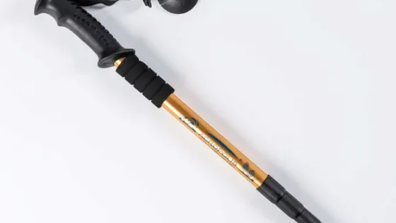 Палиця грибника з компасом Acropolis ПМГ-1 (золота)