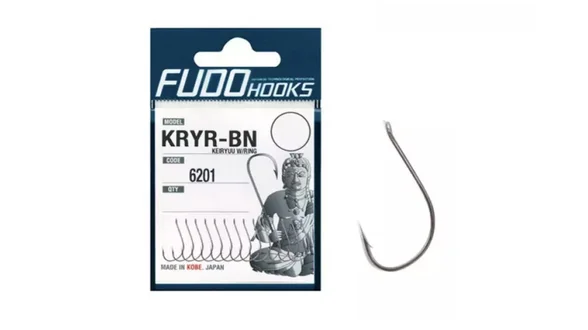 Гачки Fudo Keiryu W/Ring Black 12 (14 шт.)