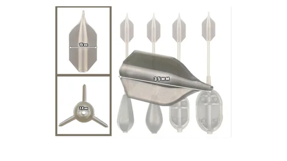 Хвостовик стабілізатор "DARTS" для годівниць та вантажів (5шт)