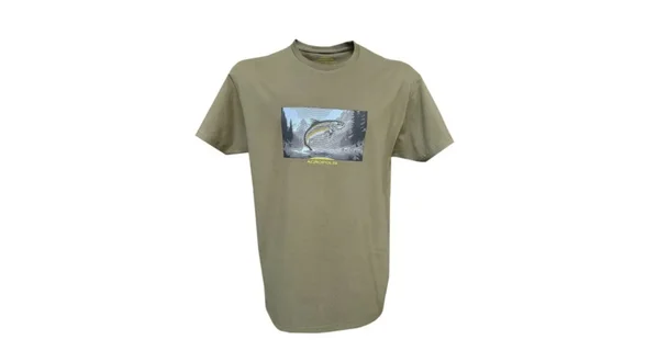 Acropolis Футболка для рибалки з принтом "Форель" ОФР-5 (хакі). Розмір S