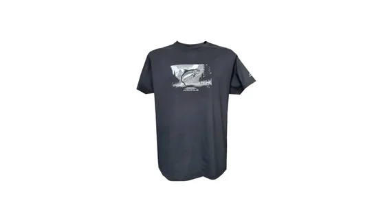 Acropolis Футболка для рибалки з принтом "Форель" ОФР-5 (чорна). Розмір M