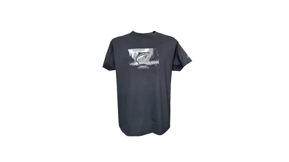 Acropolis Футболка для рибалки з принтом "Форель" ОФР-5 (чорна). Розмір M