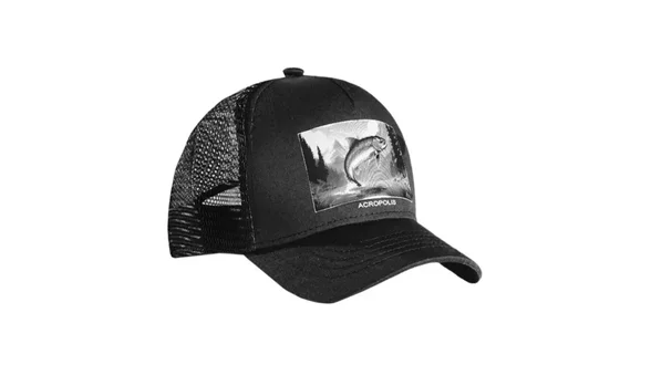 Кепка Acropolis "Форель" для риболовлі та активного відпочинку ОШМ-20 (чорна). Розмір L