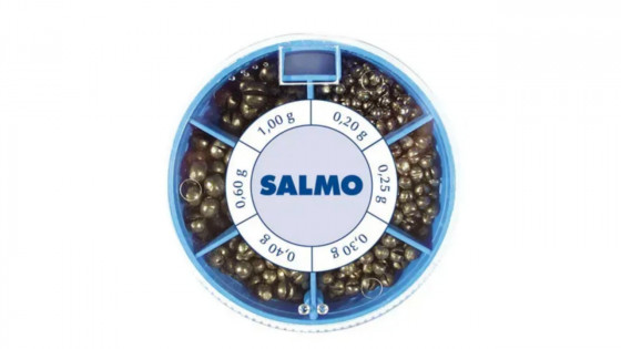 Грузило розрізне (набір) Salmo ДРОБИНКА ST 120г (0,2/0,25/0,3/0,4/0,6/1г)