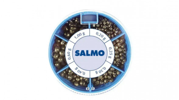 Грузило розрізне (набір) Salmo ДРОБИНКА ST 120г (0,2/0,25/0,3/0,4/0,6/1г)