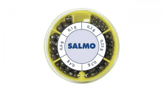 Грузило розрізне (набір) Salmo ДРОБИНКА ST 70г (0,2/0,25/0,3/0,4/0,6/1г)