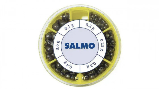 Грузило розрізне (набір) Salmo ДРОБИНКА ST 50г (0,2/0,25/0,3/0,4/0,6/1г)
