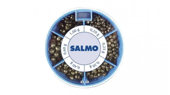 Грузило розрізне (набір) Salmo ДРОБИНКА ST 100г (0,2/0,25/0,3/0,4/0,6/1г)