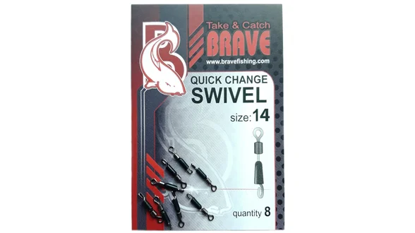 Швидкозмінний вертлюг Quick Change Swivel #14, BQCS14, 8шт в уп.