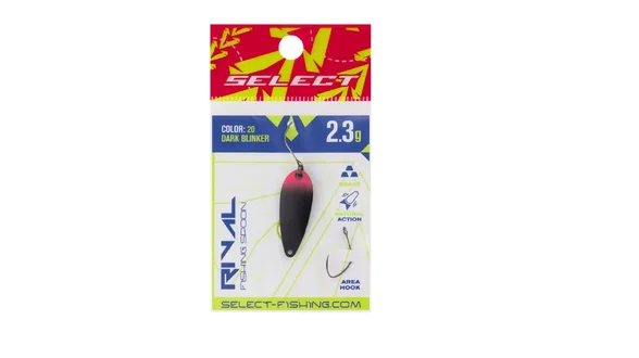 Блешня Select Rival 2.3g 30mm #20 Dark Blinker