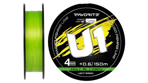 Шнур Favorite U1 PE 4x 150m #0.6/0.132mm 8lb/3.6kg