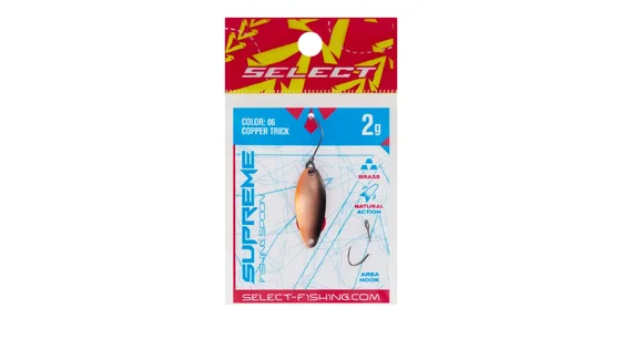 Блешня Select Supreme 2.0g 27mm #06 Copper Trick