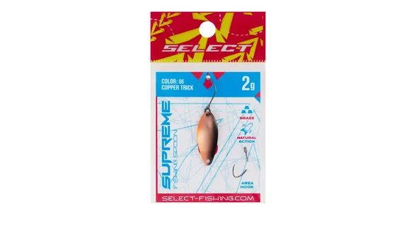 Блешня Select Supreme 2.0g 27mm #06 Copper Trick