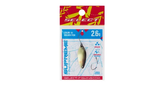 Блешня Select Supreme 2.6g 30mm #05 Golden Fish