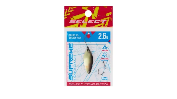Блешня Select Supreme 2.6g 30mm #05 Golden Fish