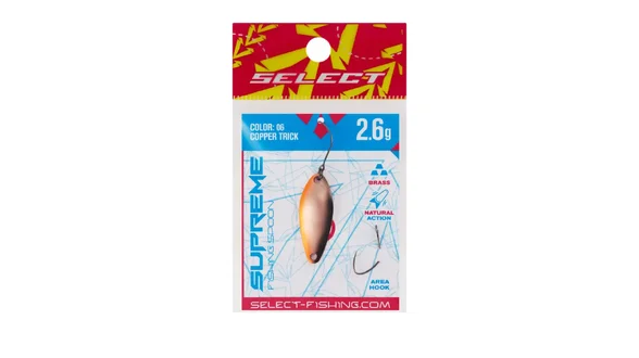 Блешня Select Supreme 2.6g 30mm #06 Copper Trick