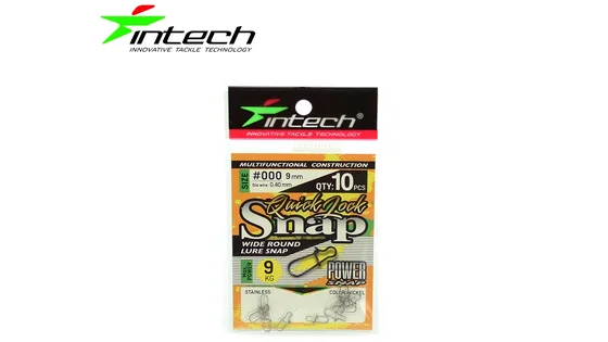 Застібка Intech Quick lock Snap 10 шт (#000)