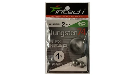 Розбірний груз Intech Tungsten 74 Steel Gray 4.0g (2шт)