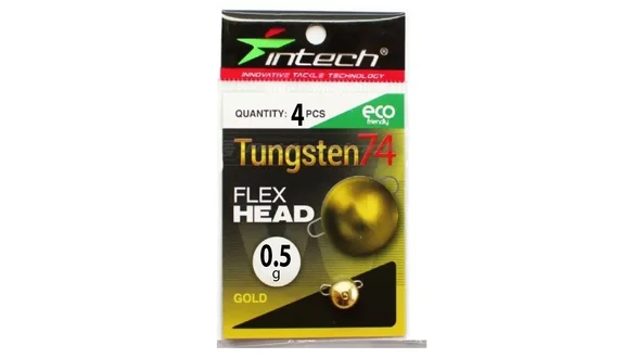 Розбірний груз Intech Tungsten 74 Gold 0.5g (4шт)