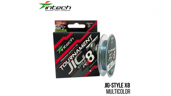 Шнур плетений Intech Tournament Jig Style PE X8 Multicolor 150m / 0.6 (9.2lb/4.2kg)