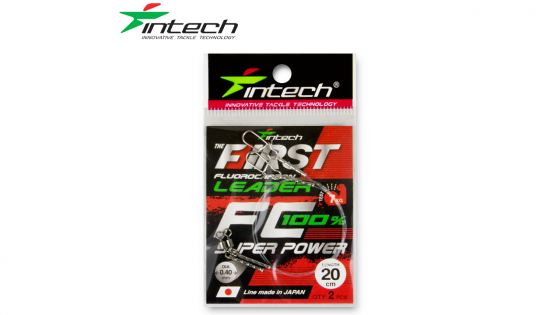 Повідець флюорокарбоновий Intech FC First Leader 20 cm 2 шт (0.40mm/7,00kg)