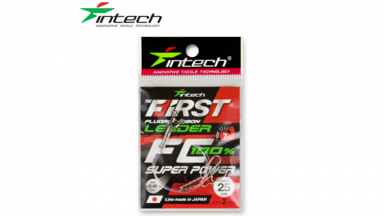 Повідець флюорокарбоновий Intech FC First Leader 25 cm 2 шт (0.40 mm/7,00 kg)