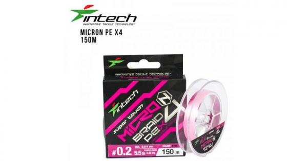 Шнур плетений Intech MicroN PE X4 150m / 0.15 (4.4lb/2.0kg)