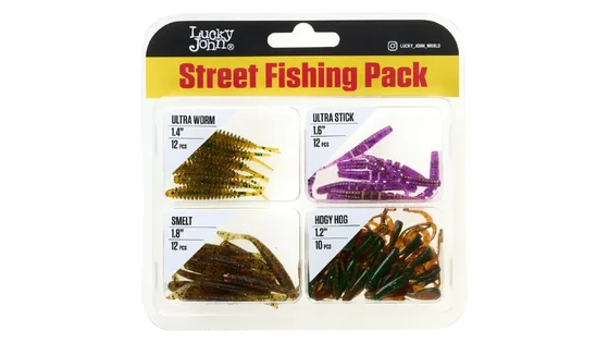 фото Набір силіконових приманок Lucky John Street Fishing Pack, 006set MT1-LJMG-006SET | trofey.shop фото Набір силіконових приманок Lucky John Street Fishing Pack, 006set MT1-LJMG-006SET | Трофей