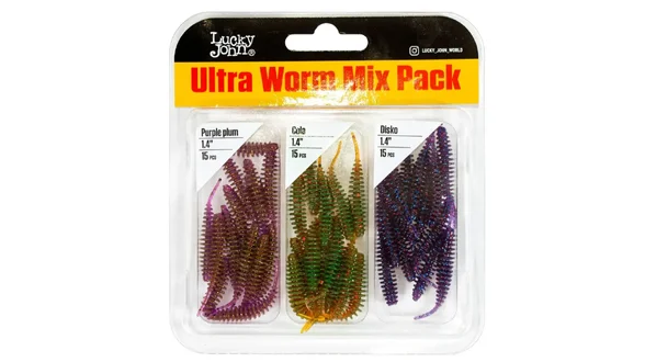фото Слаги їстівні штучні LJ Pro Series ULTRAWORM 1,4in (03.50) Mix Pack/MIX1 45шт. MT1-140192-MIX1 | trofey.shop фото Слаги їстівні штучні LJ Pro Series ULTRAWORM 1,4in (03.50) Mix Pack/MIX1 45шт. MT1-140192-MIX1 | Трофей