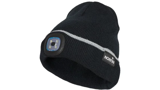 Шапка в'язана Norfin DISCOVERY LED (акрил, знімний ліхтарик) р.XL Шапка в'язана Norfin DISCOVERY LED (акрил, знімний ліхтарик) р.XL