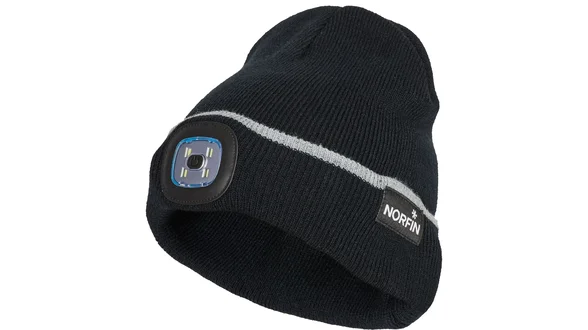 Шапка в'язана Norfin DISCOVERY LED (акрил, знімний ліхтарик) р.XL Шапка в'язана Norfin DISCOVERY LED (акрил, знімний ліхтарик) р.XL