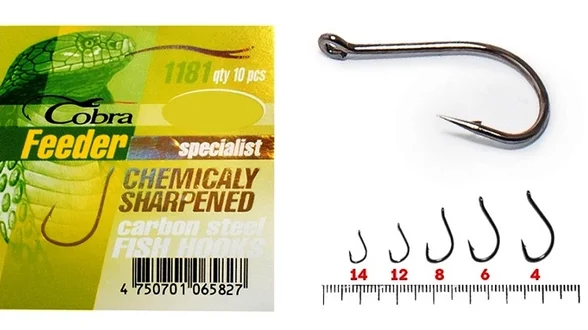 Гачок Cobra FEEDER SPECIALIST (сер.181/ 010) *10