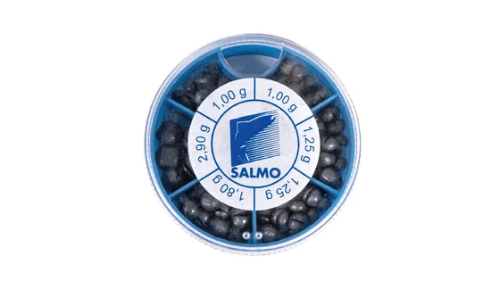 Грузило розрізне (набір) Salmo ДРОБИНКА KP 120г (2х1,0/2х1,25/1х1,80/1x2,90г)