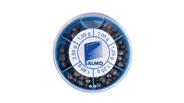 Грузило розрізне (набір) Salmo ДРОБИНКА KP 120г (2х1,0/2х1,25/1х1,80/1x2,90г) Грузило розрізне (набір) Salmo ДРОБИНКА KP 120г (2х1,0/2х1,25/1х1,80/1x2,90г)