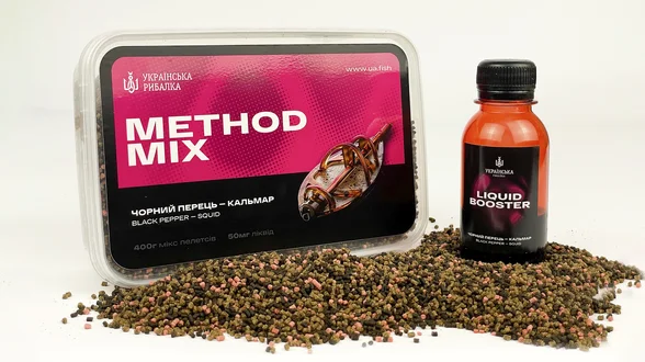METHOD MIX 400 грам  Чорний перець - Кальмар +Booster 50ml