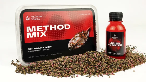 METHOD MIX Полуниця - Імбир 400 гр. + Booster 50ml