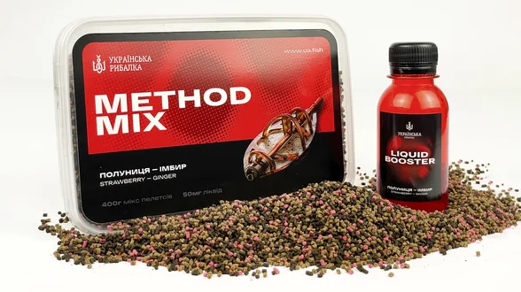 METHOD MIX Полуниця - Імбир 400 гр. + Booster 50ml