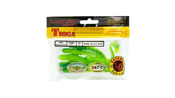 Віброхвіст силікон. TIOGA LJ Pro Series 2,4 "/ T18 - 9шт.