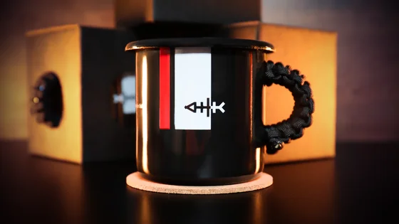 Запечена емальована чашка "IRON FISH"